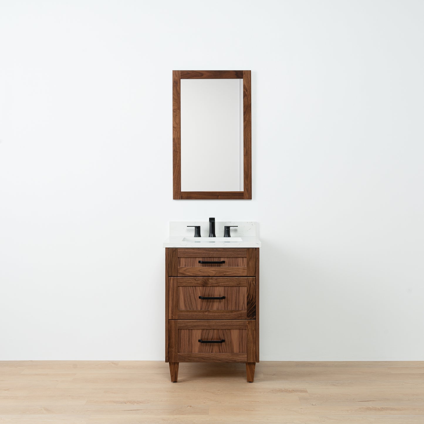 Bridgeport 24" American Black Walnut Bathroom Vanity