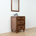 
                  
                    Bridgeport SLIM 24" American Black Walnut Bathroom Vanity - All Drawers Teodor Bathroom Vanity Canada
                  
                