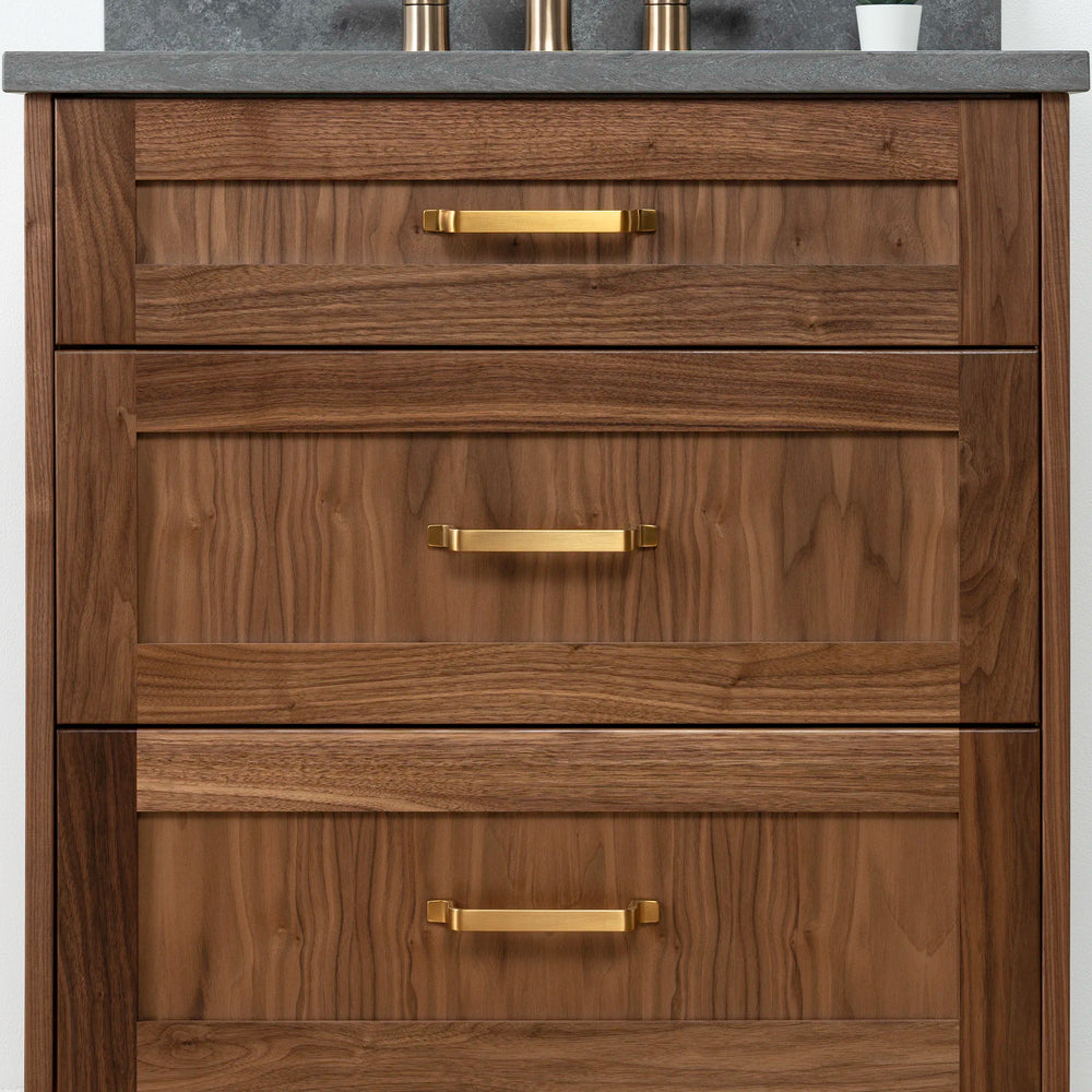 
                  
                    Bridgeport 30" American Black Walnut Bathroom Vanity - All Drawers
                  
                