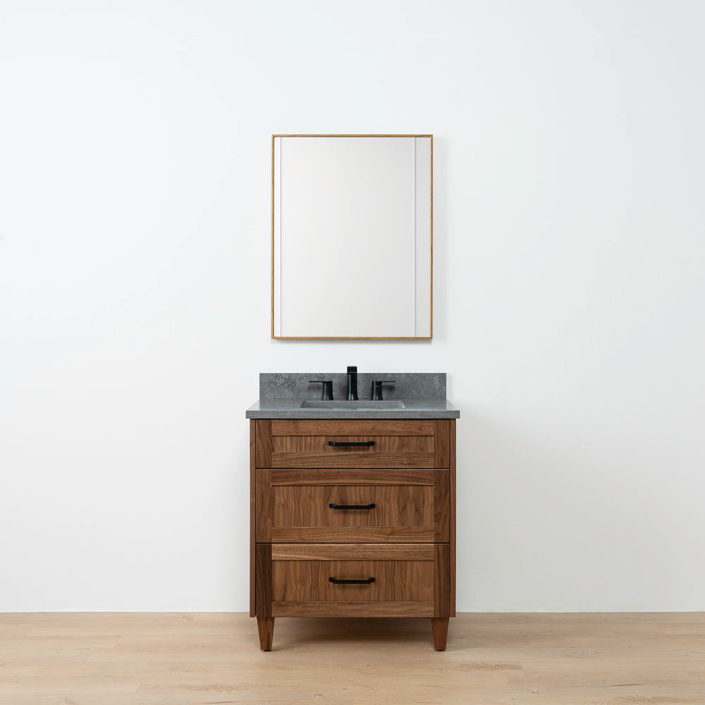 
                  
                    Bridgeport 30" American Black Walnut Bathroom Vanity - All Drawers
                  
                