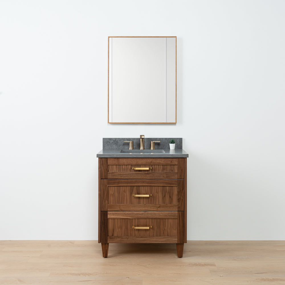 Bridgeport 30" American Black Walnut Bathroom Vanity