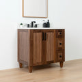 
                  
                    Bridgeport SLIM 36" American Black Walnut Bathroom Vanity, Left Sink Teodor Bathroom Vanity Canada
                  
                
