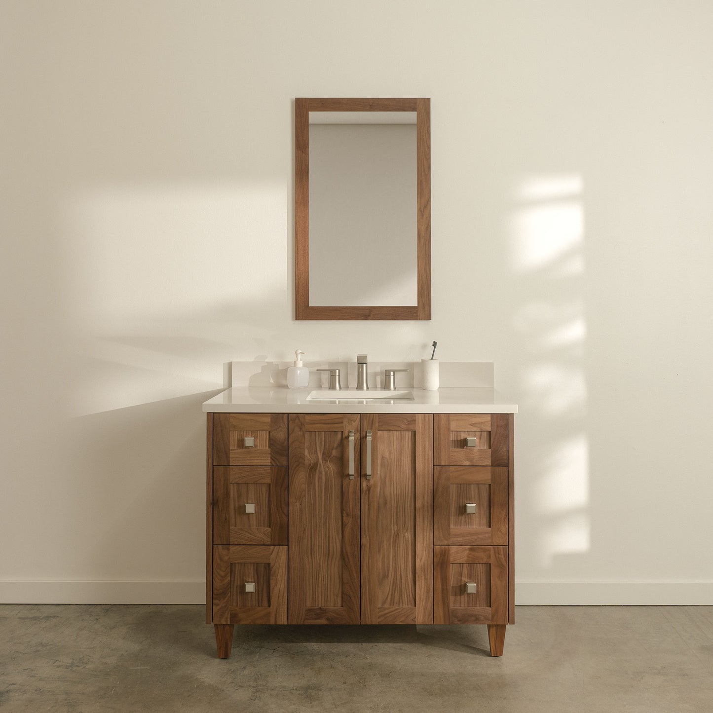 Bridgeport SLIM 42" American Black Walnut Bathroom Vanity