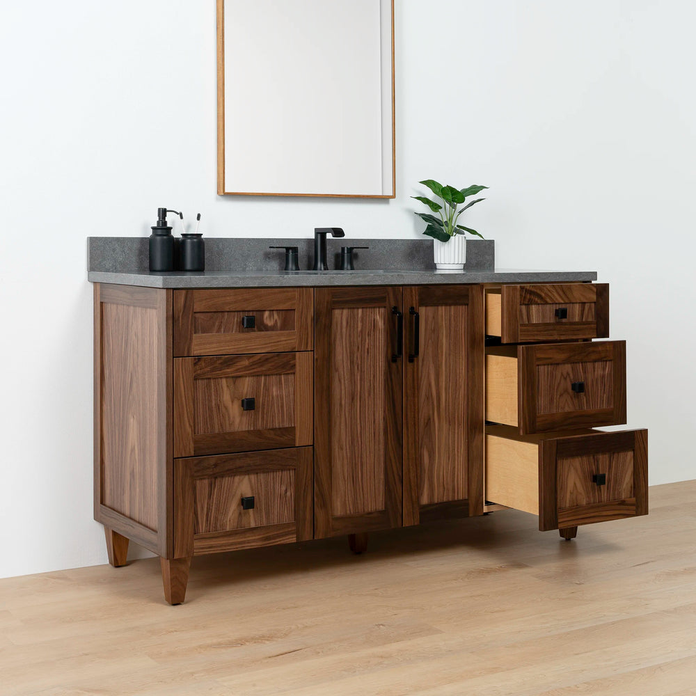 
                  
                    Bridgeport 60" American Black Walnut Bathroom Vanity
                  
                