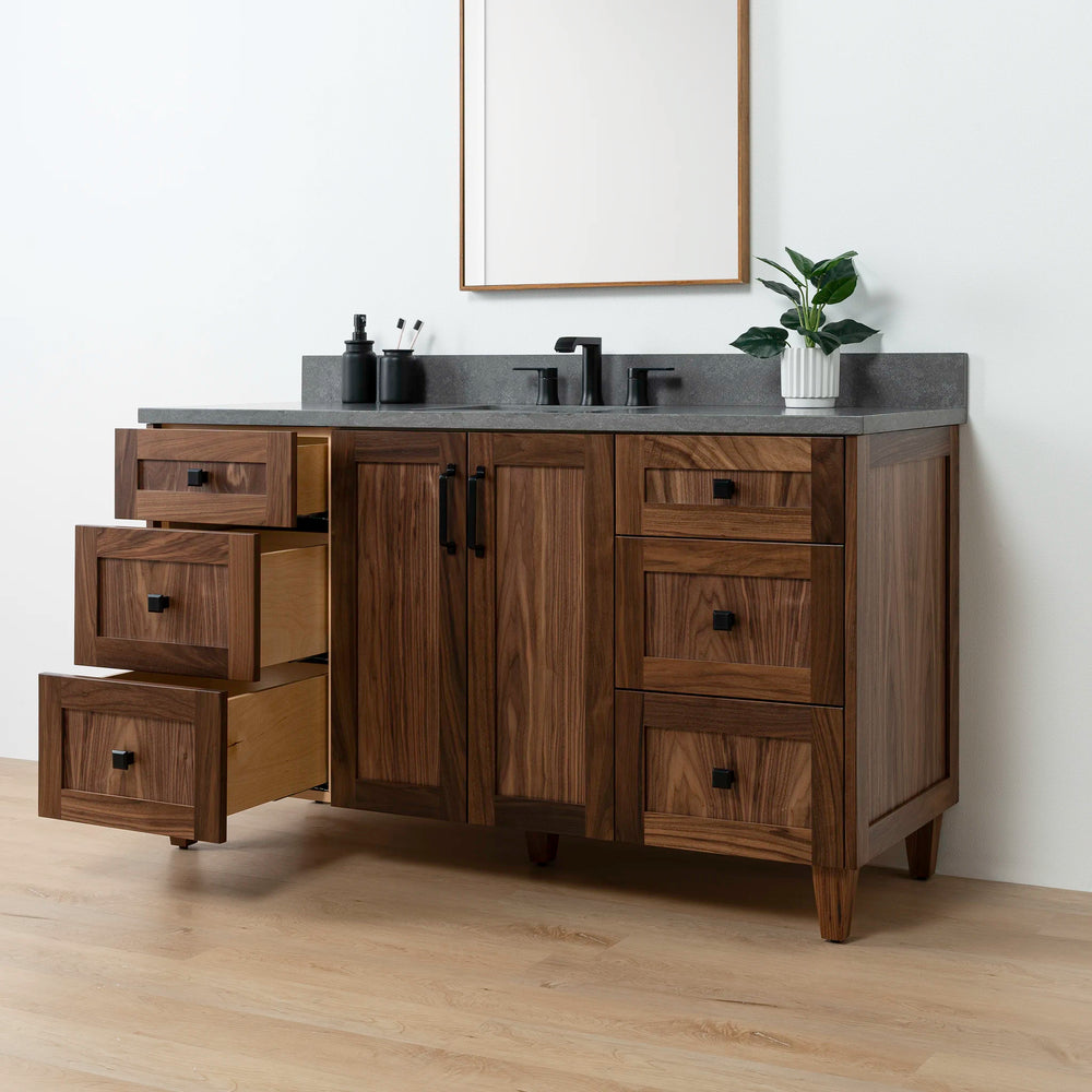 
                  
                    Bridgeport 60" American Black Walnut Bathroom Vanity
                  
                