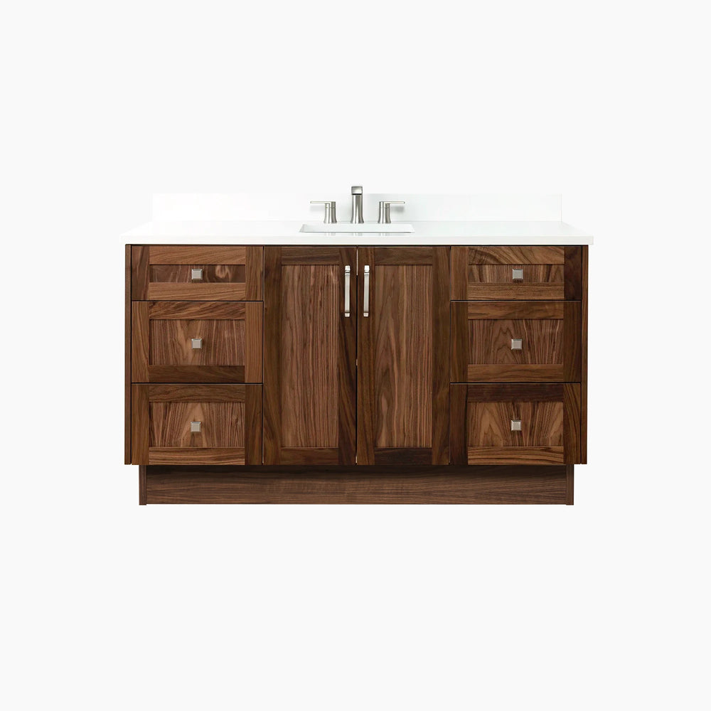 
                  
                    Bridgeport 60" American Black Walnut Bathroom Vanity
                  
                