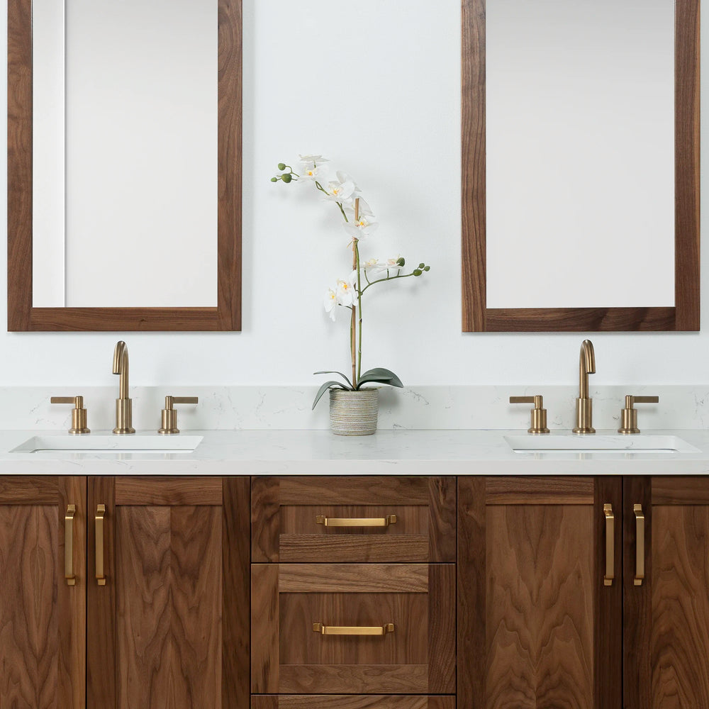 
                  
                    Bridgeport 72" American Black Walnut Bathroom Vanity, Double Sink
                  
                