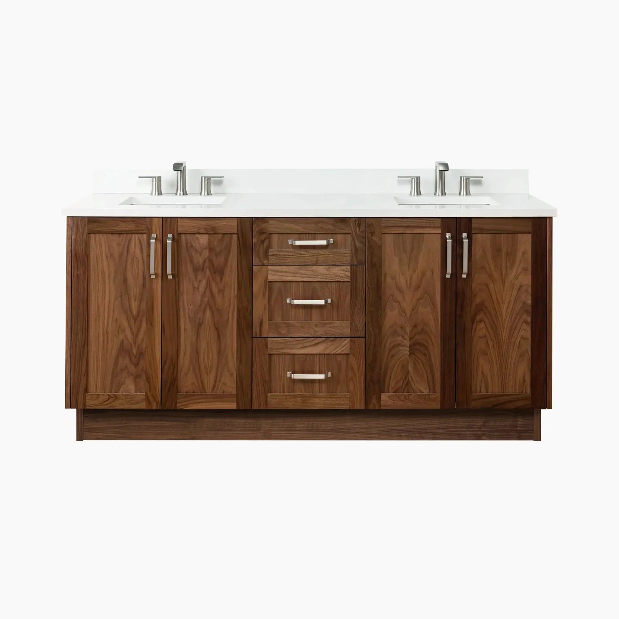 Bridgeport SLIM 72" American Black Walnut Bathroom Vanity, Double Sink Teodor Bathroom Vanity Canada
