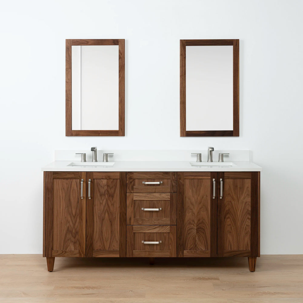 
                  
                    Bridgeport 72" American Black Walnut Bathroom Vanity, Double Sink
                  
                