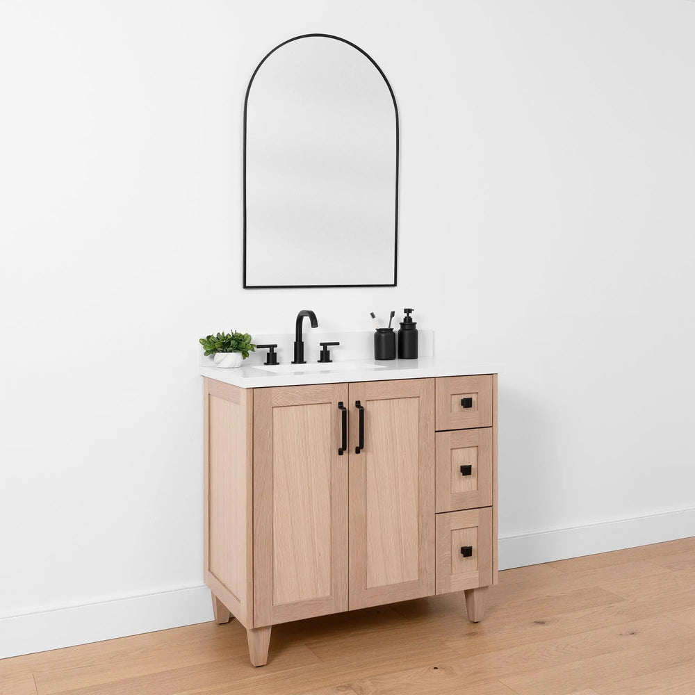 
                  
                    Bridgeport SLIM, 36" Teodor® White Oak Vanity, Left Sink Teodor Bathroom VanityCanada
                  
                