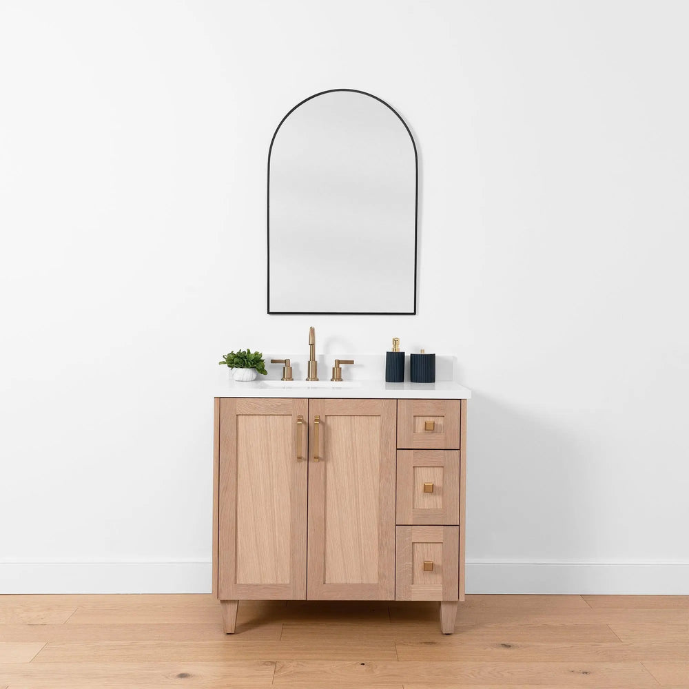 
                  
                    Bridgeport SLIM, 36" Teodor® White Oak Vanity, Left Sink Teodor Bathroom VanityCanada
                  
                