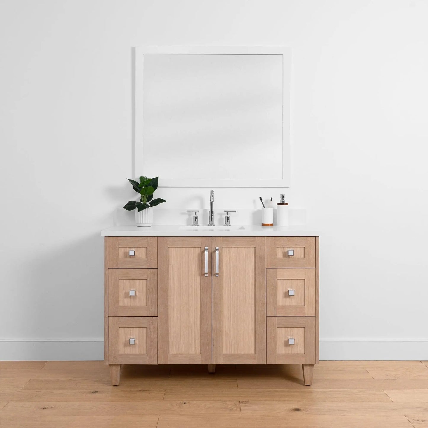 Bridgeport SLIM, 48" Teodor® White Oak Vanity Teodor Bathroom VanityCanada