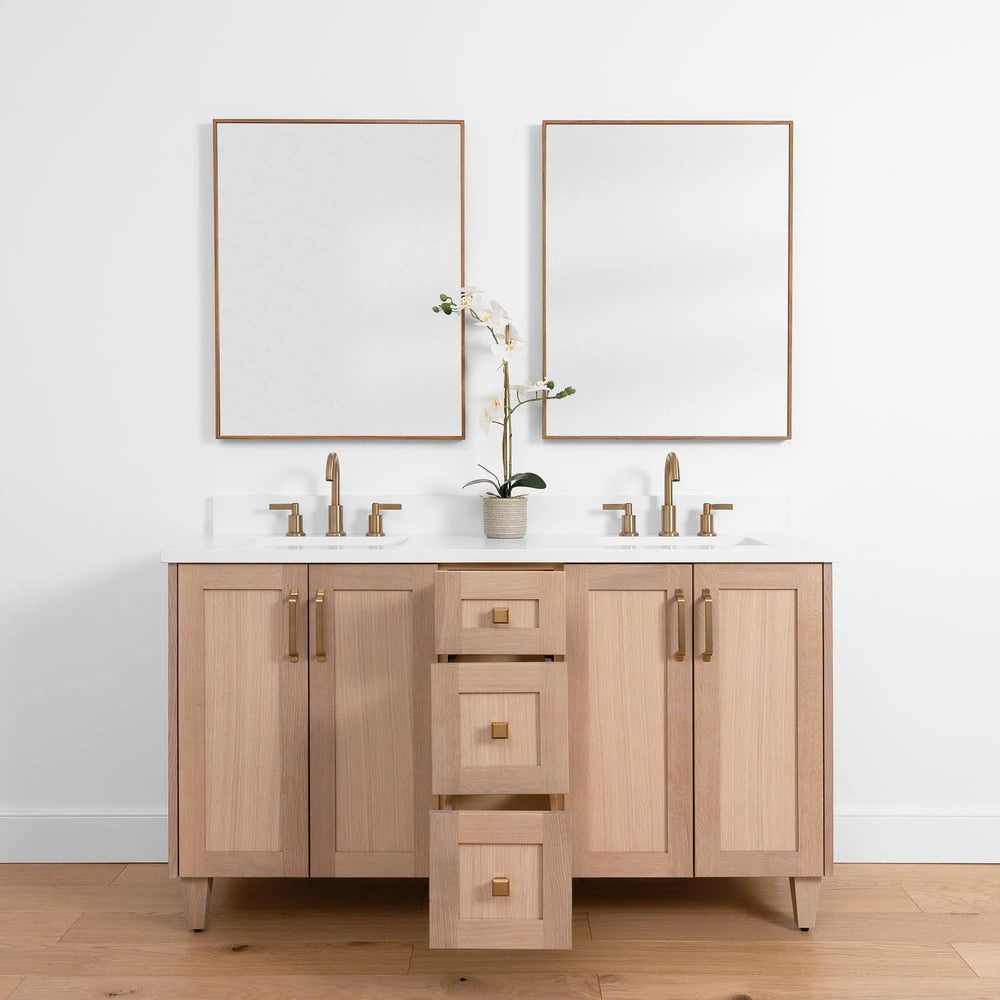 
                  
                    Bridgeport SLIM, 60" Teodor® White Oak Vanity, Double Sink Teodor Bathroom VanityCanada
                  
                