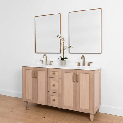 Bridgeport SLIM, 60" Teodor® White Oak Vanity, Double Sink Teodor Bathroom VanityCanada