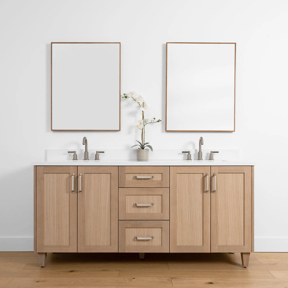 
                  
                    Bridgeport SLIM, 72" Teodor® White Oak Vanity, Double Sink Teodor Bathroom VanityCanada
                  
                