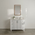 
                  
                    Bridgeport 42" Satin White Bathroom Vanity
                  
                