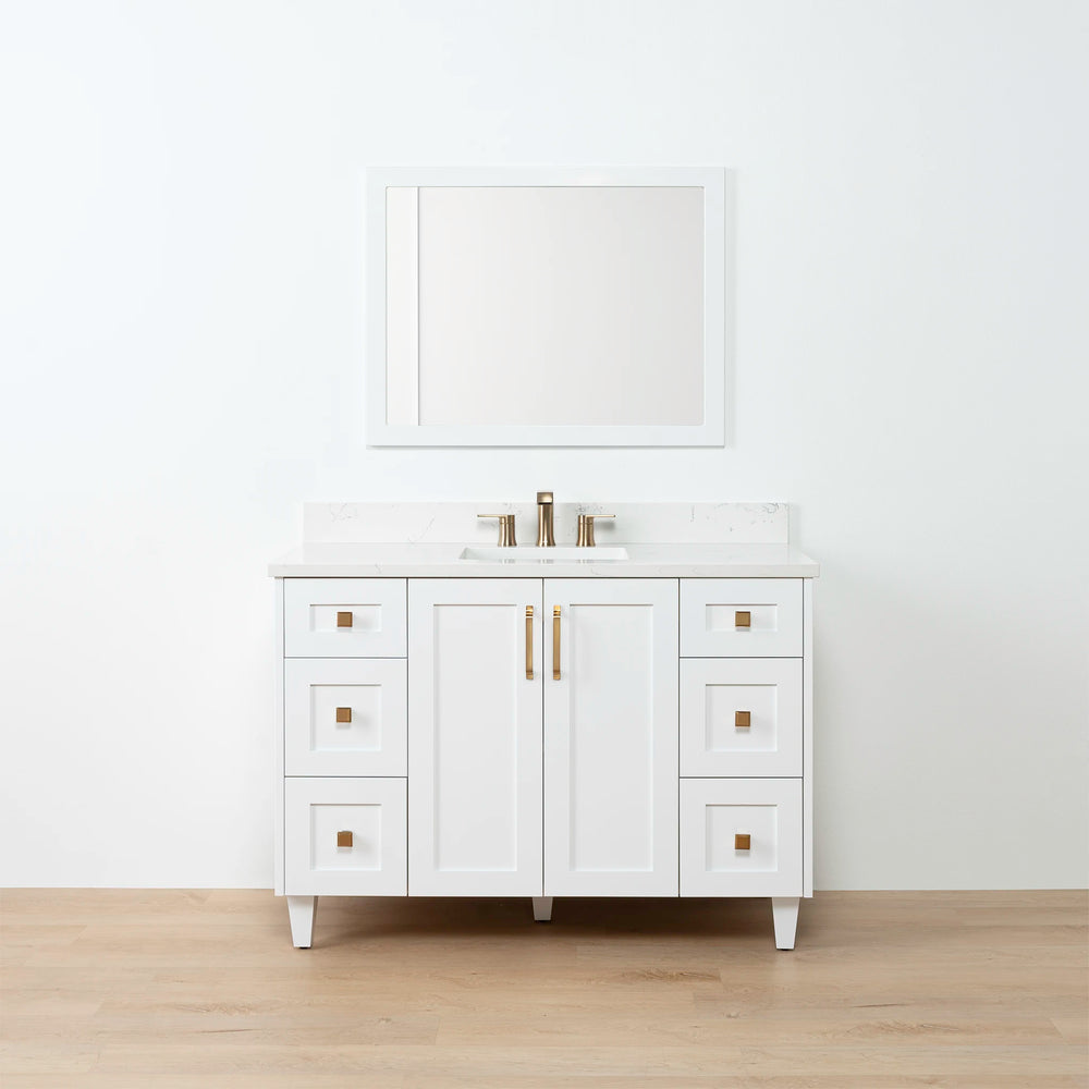 
                  
                    Bridgeport 48" Satin White Bathroom Vanity
                  
                