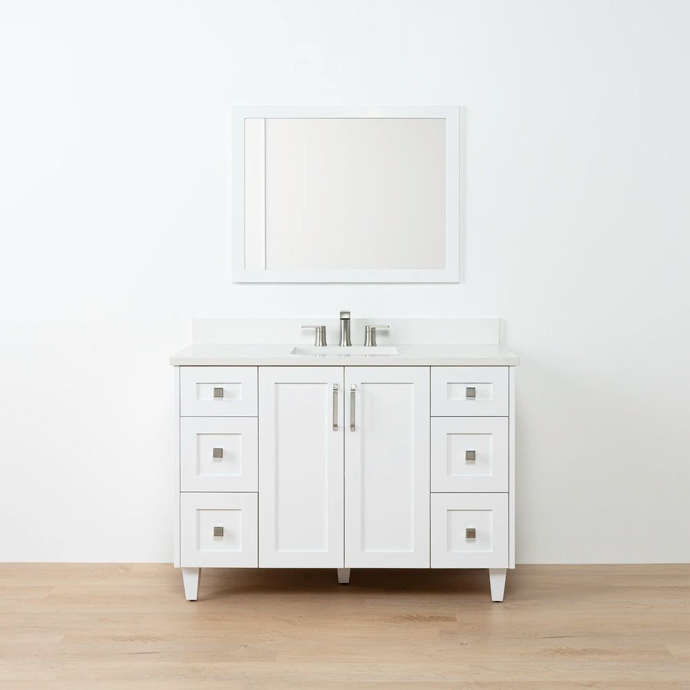 
                  
                    Bridgeport 48" Satin White Bathroom Vanity
                  
                