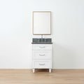 
                  
                    Bridgeport SLIM 24" Satin White Bathroom Vanity - All Drawers
                  
                