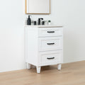 
                  
                    Bridgeport SLIM 24" Satin White Bathroom Vanity - All Drawers
                  
                