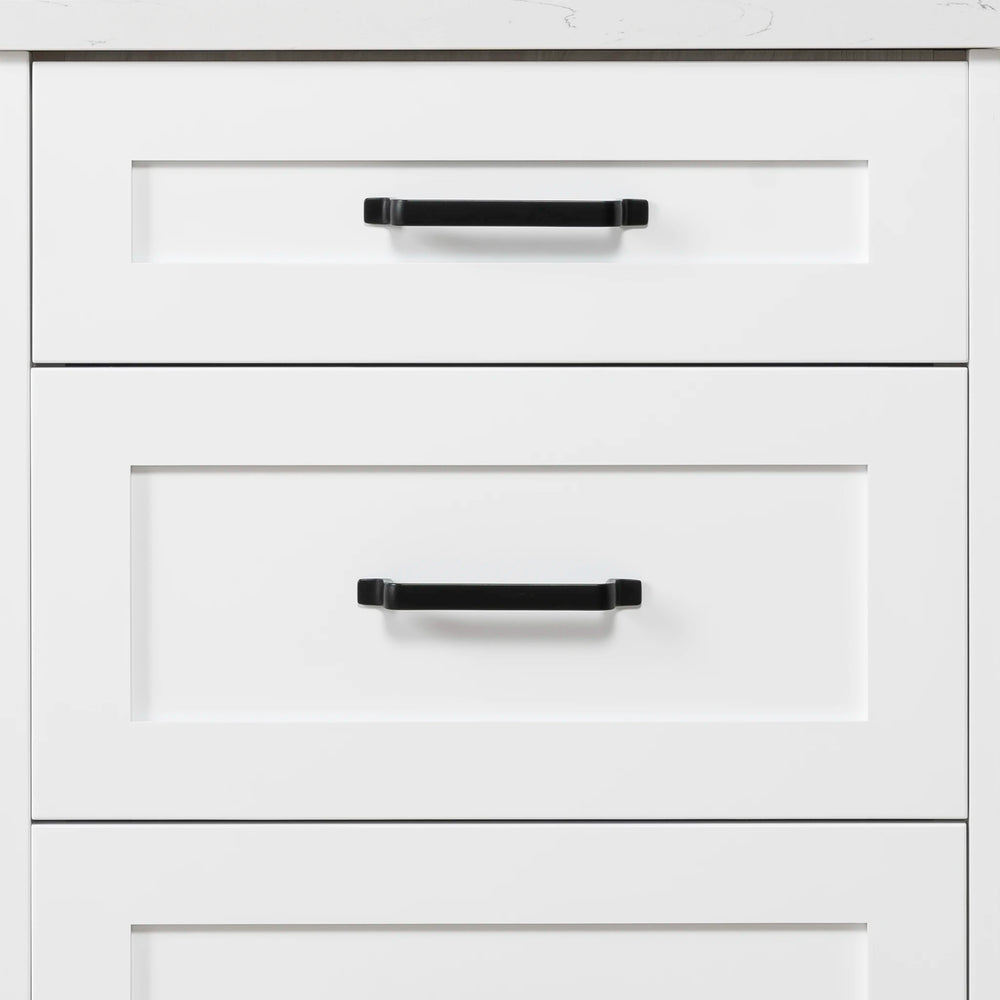 
                  
                    Bridgeport SLIM 24" Satin White Bathroom Vanity - All Drawers
                  
                