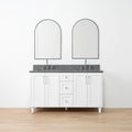 
                  
                    Bridgeport SLIM 60" Satin White Bathroom Vanity, Double Sink
                  
                