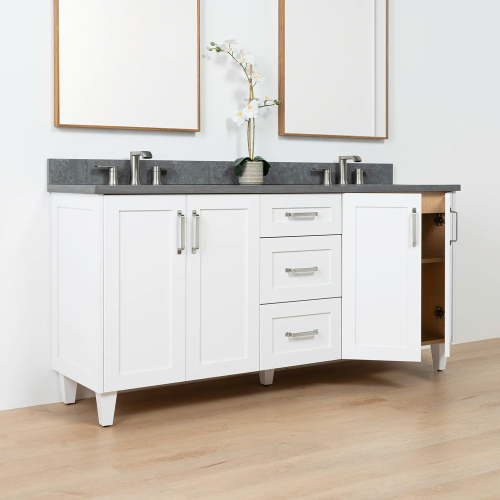 
                  
                    Bridgeport SLIM 72" Satin White Bathroom Vanity, Double Sink
                  
                