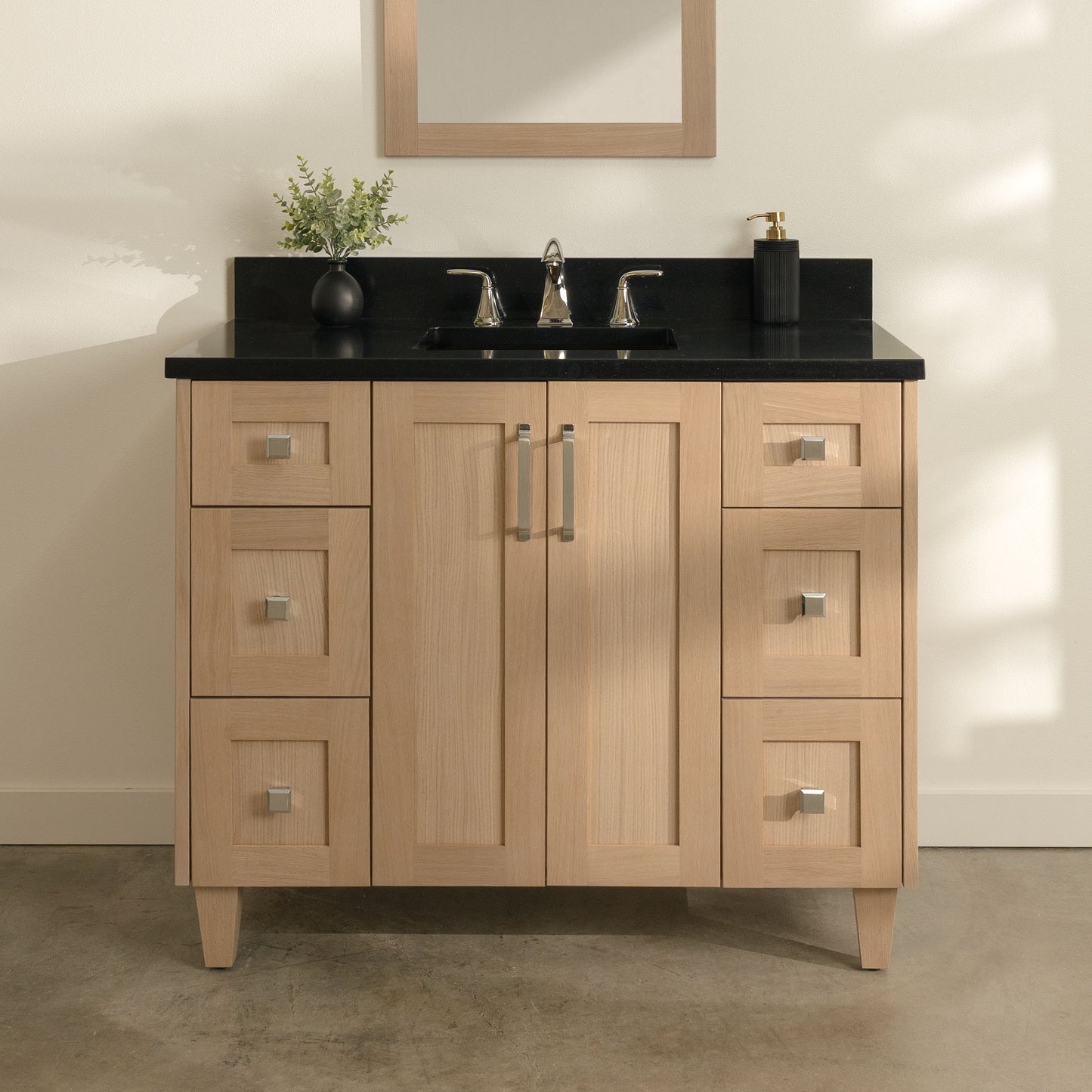 
                  
                    Bridgeport 42" White Oak Bathroom Vanity
                  
                