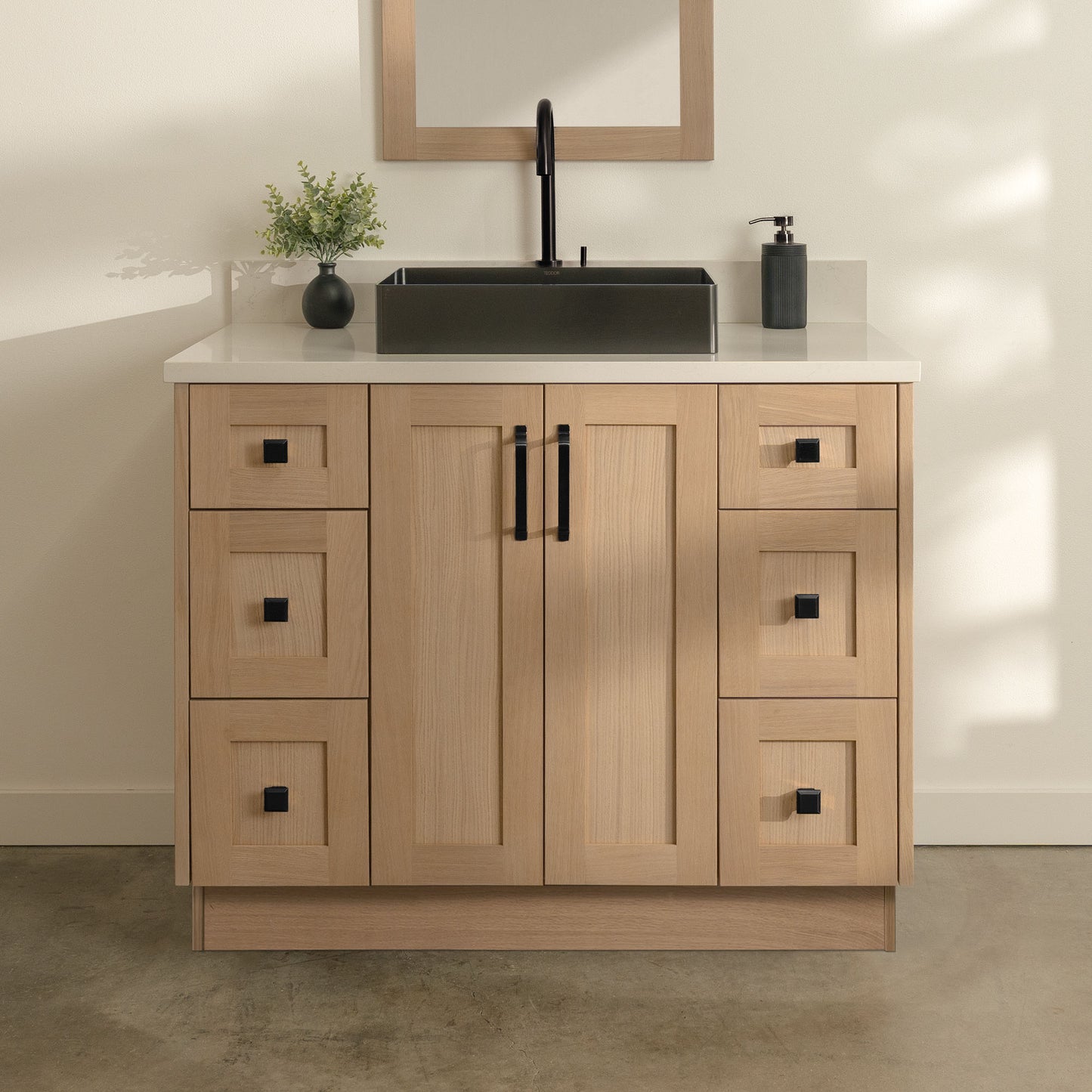 
                  
                    Bridgeport 42" White Oak Bathroom Vanity
                  
                