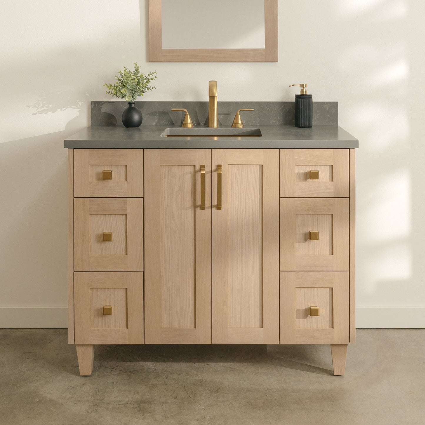 
                  
                    Bridgeport 42" White Oak Bathroom Vanity
                  
                