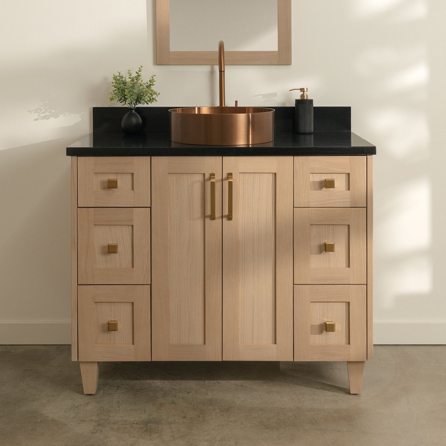 
                  
                    Bridgeport 42" White Oak Bathroom Vanity
                  
                