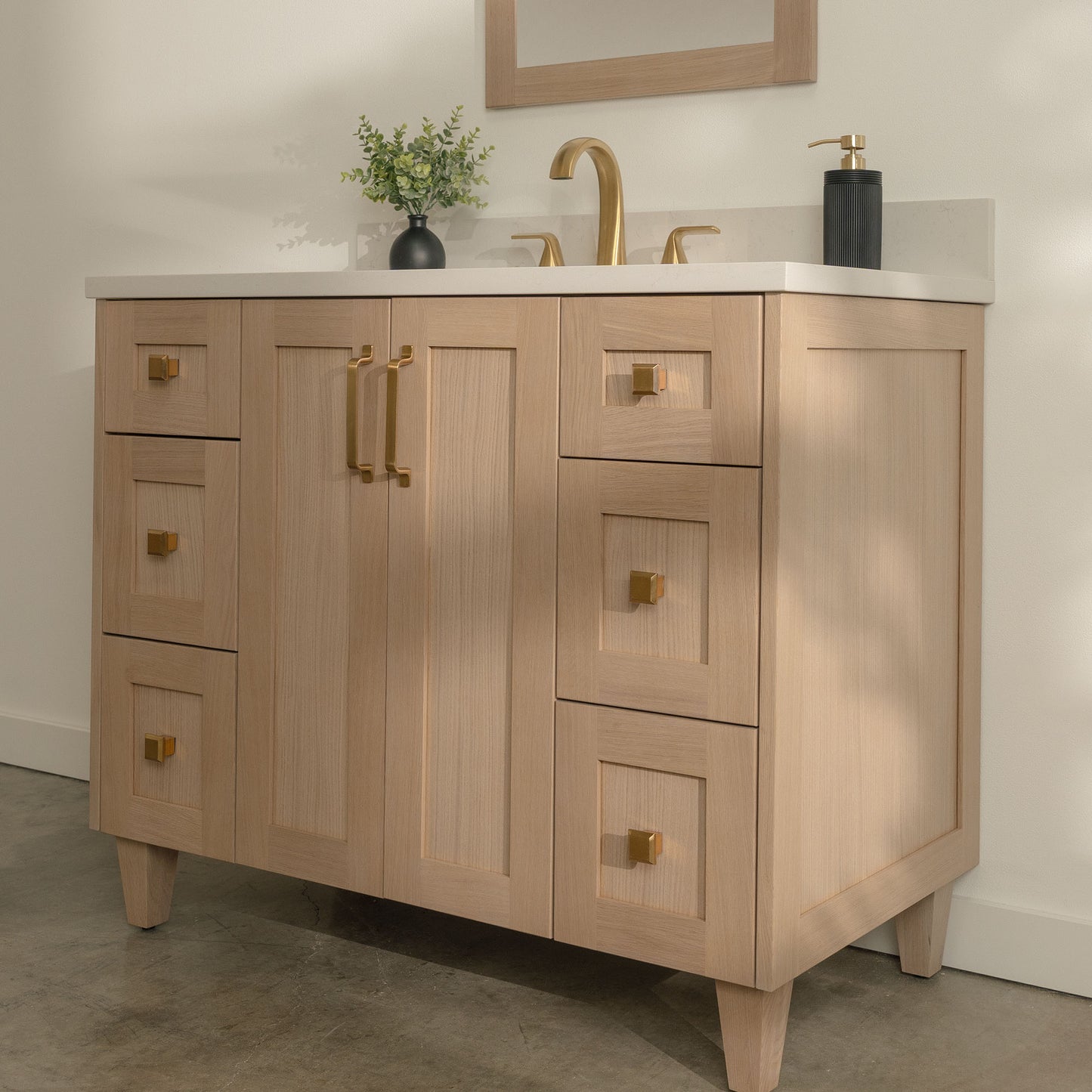
                  
                    Bridgeport 42" White Oak Bathroom Vanity
                  
                