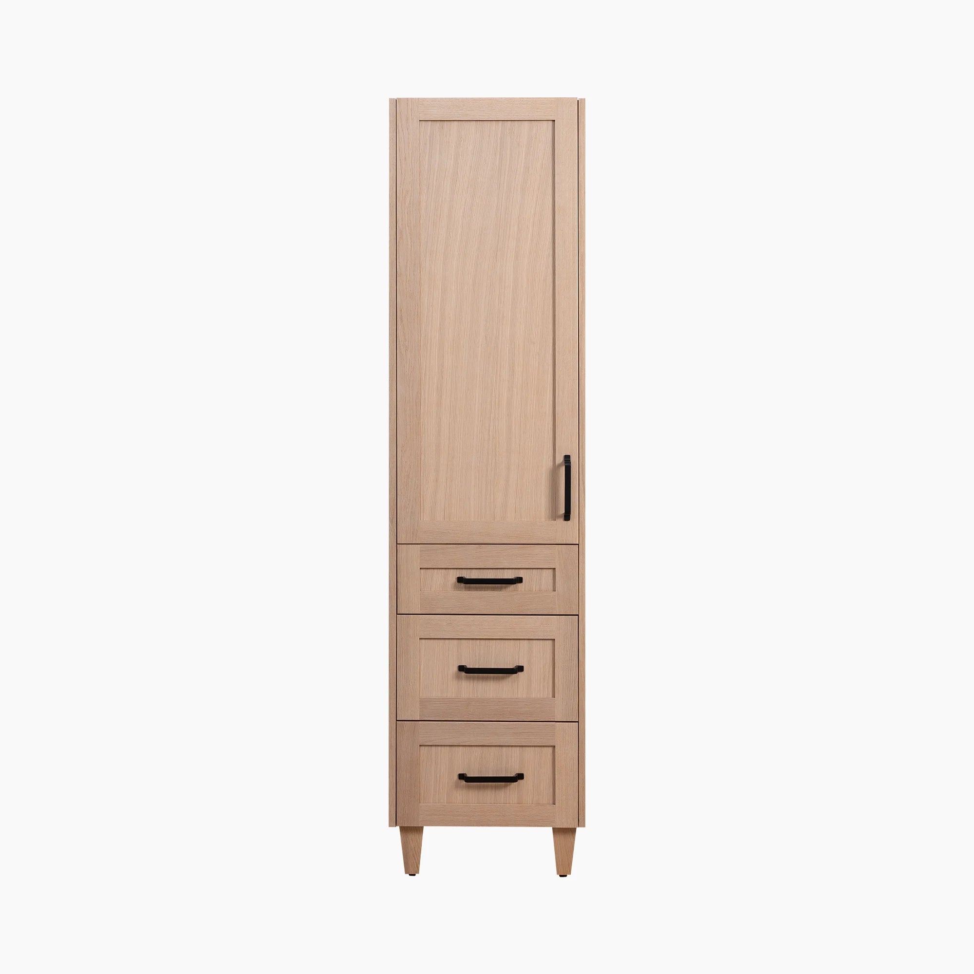 Bridgeport White Oak Linen Cabinet