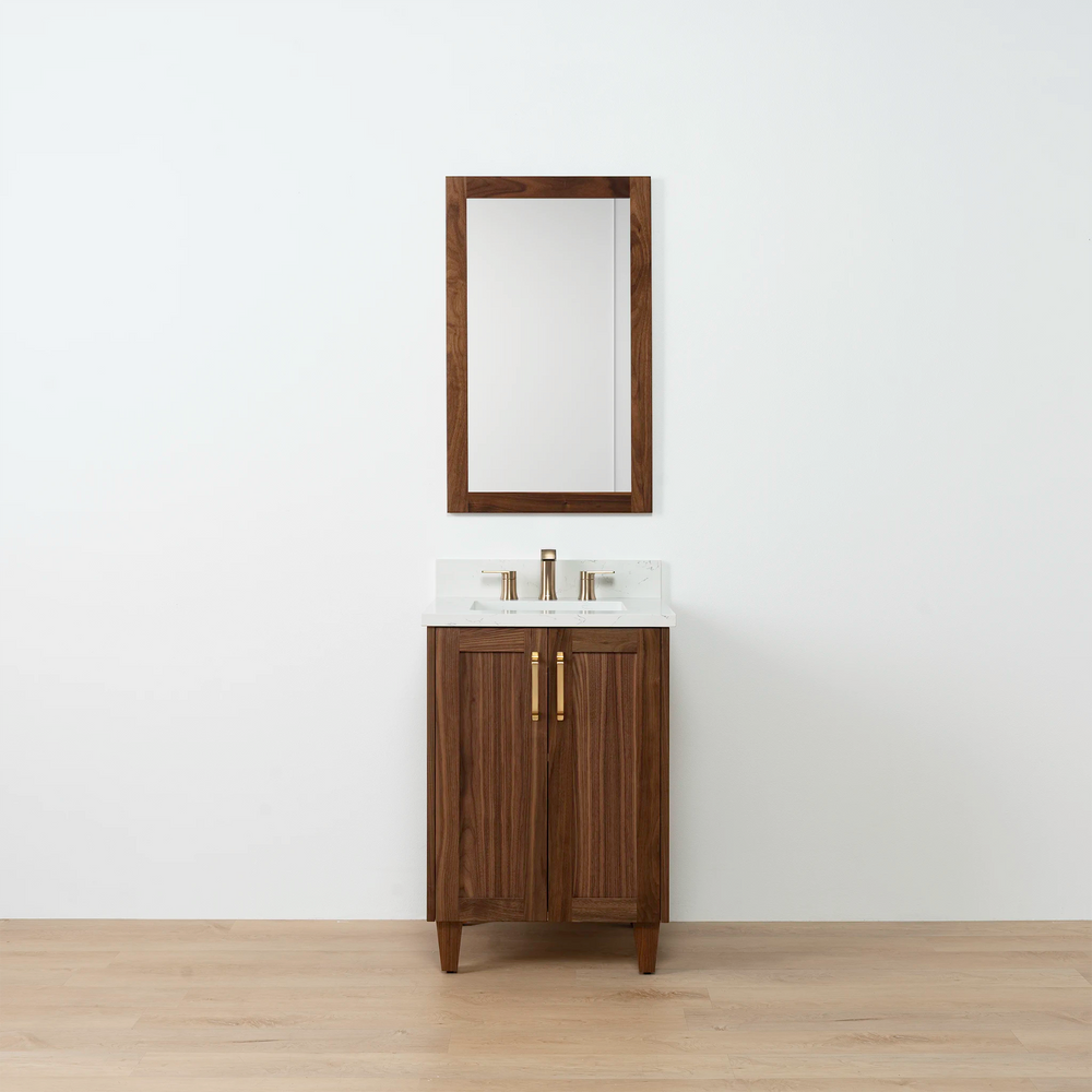 
                  
                    Bridgeport 24" American Black Walnut Bathroom Vanity w/ Doors
                  
                