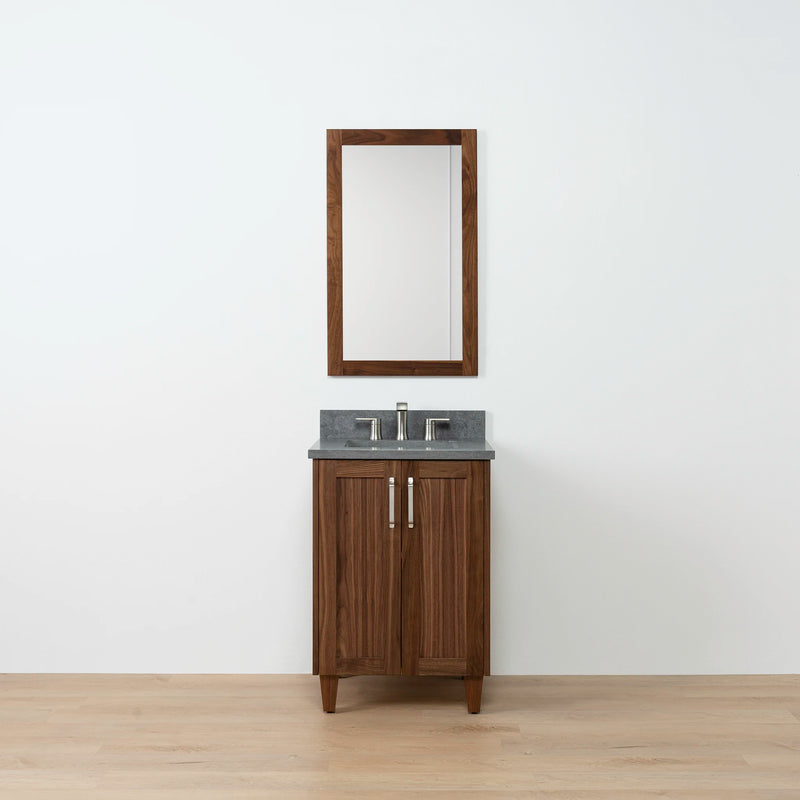 Bridgeport 24" American Black Walnut Bathroom Vanity w/ Doors