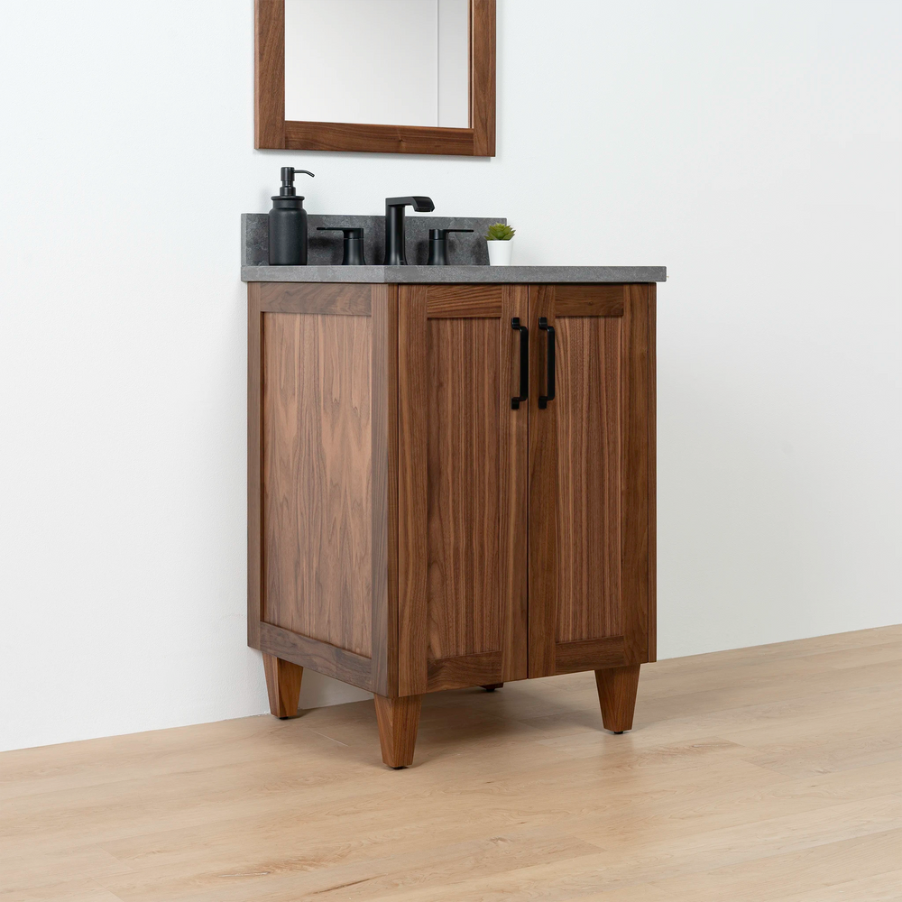 
                  
                    Bridgeport 24" American Black Walnut Bathroom Vanity w/ Doors
                  
                