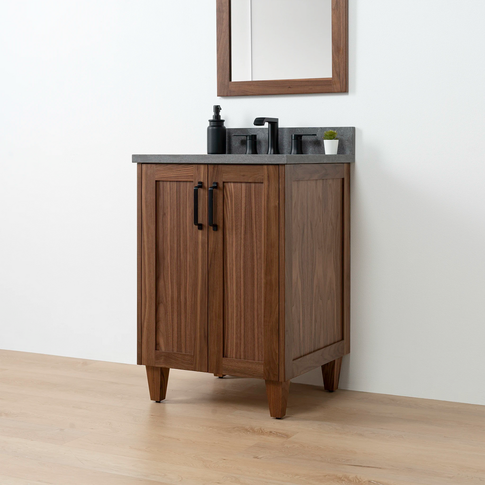 
                  
                    Bridgeport 24" American Black Walnut Bathroom Vanity w/ Doors
                  
                