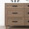 
                  
                    Bridgeport 60" Almond Coast Bathroom Vanity, Double Sink - All Drawers
                  
                