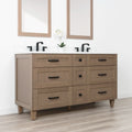 
                  
                    Bridgeport 60" Almond Coast Bathroom Vanity, Double Sink - All Drawers
                  
                