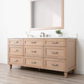 
                  
                    Bridgeport SLIM 72" White Oak Bathroom Vanity - All Drawers Teodor Bathroom Vanity Canada
                  
                
