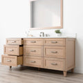 
                  
                    Bridgeport SLIM 72" White Oak Bathroom Vanity - All Drawers Teodor Bathroom Vanity Canada
                  
                