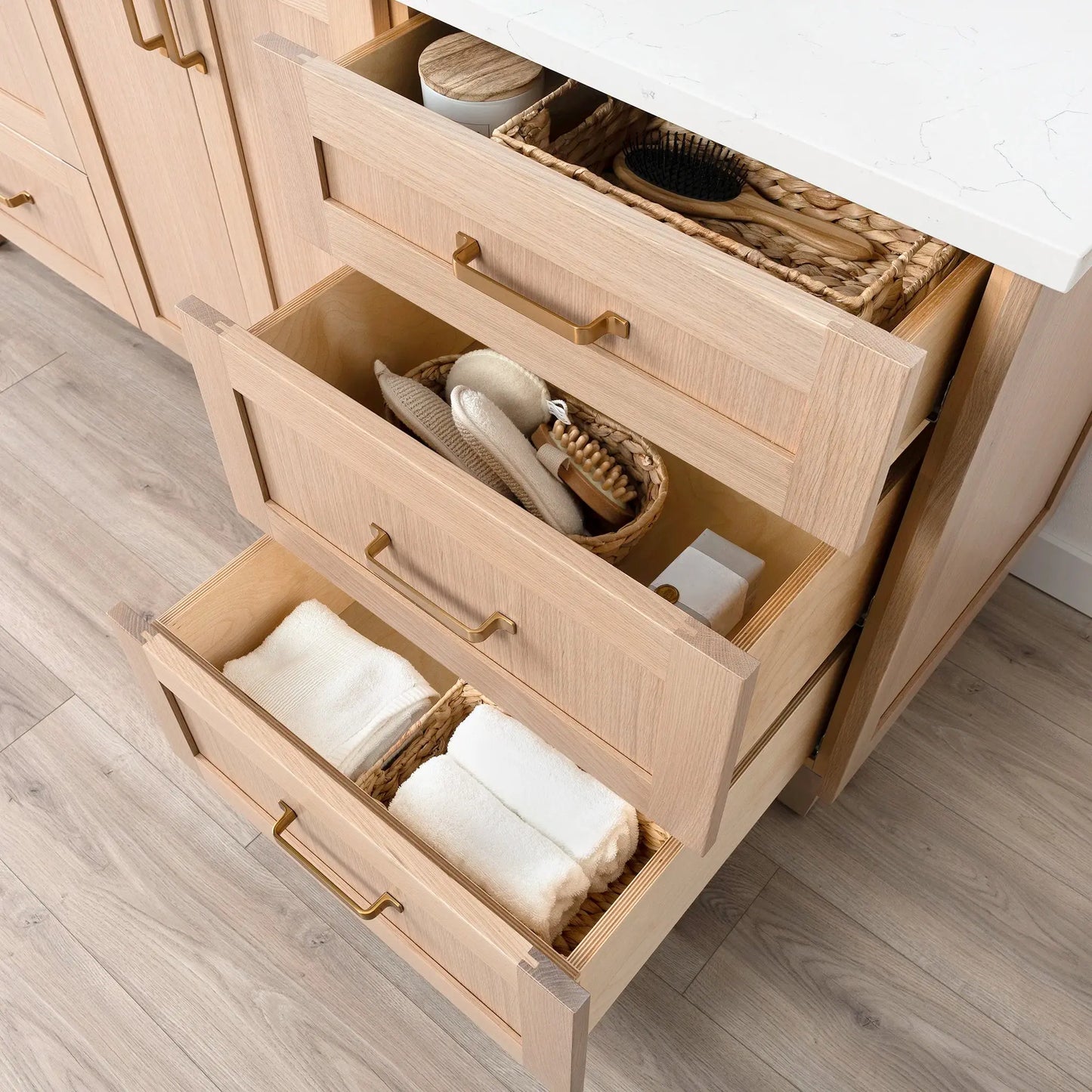 
                  
                    Bridgeport SLIM 72" White Oak Bathroom Vanity Teodor Bathroom Vanity Canada
                  
                