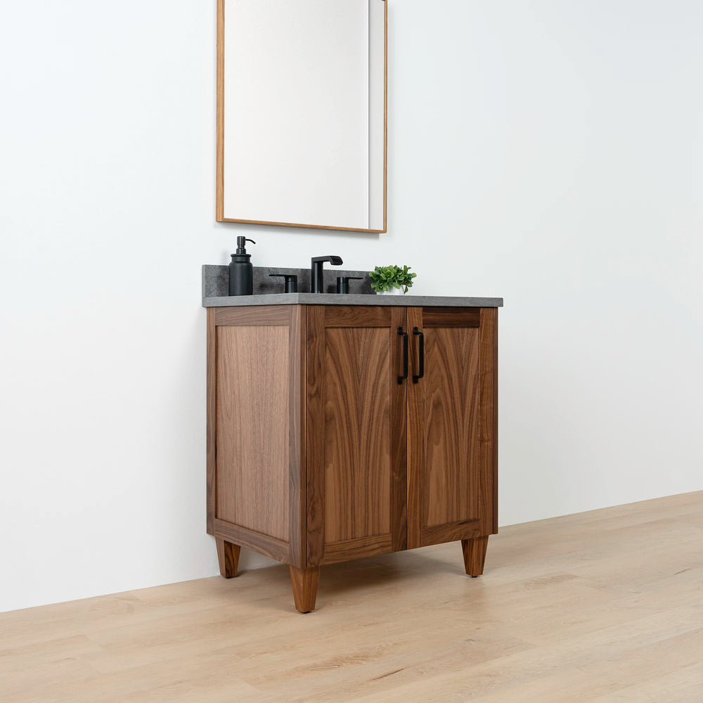 
                  
                    Bridgeport 30" American Black Walnut Bathroom Vanity w/ Doors
                  
                