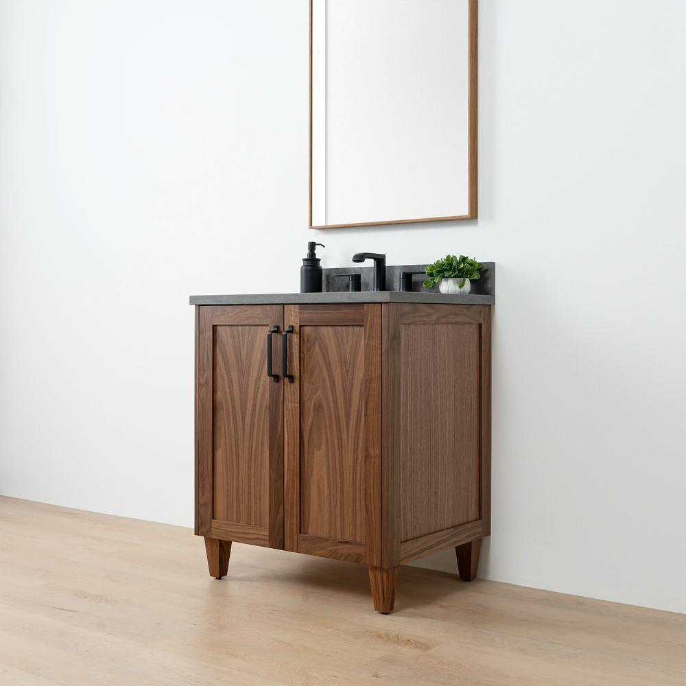 
                  
                    Bridgeport 30" American Black Walnut Bathroom Vanity w/ Doors
                  
                