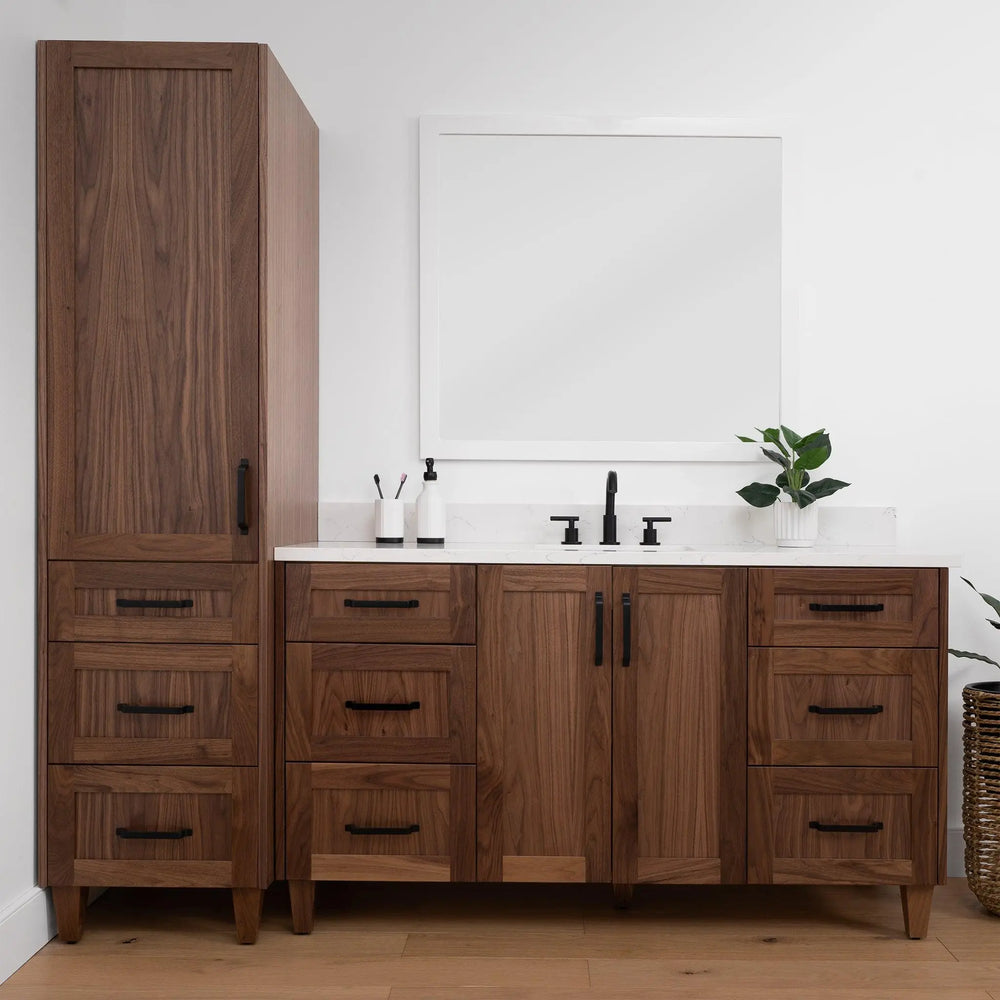 
                  
                    Bridgeport, Teodor® American Black Walnut Linen Cabinet Teodor Bathroom VanityCanada
                  
                