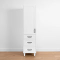 
                  
                    Bridgeport, Teodor® Satin White Linen Cabinet Teodor Bathroom VanityCanada
                  
                