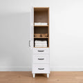 
                  
                    Bridgeport, Teodor® Satin White Linen Cabinet Teodor Bathroom VanityCanada
                  
                