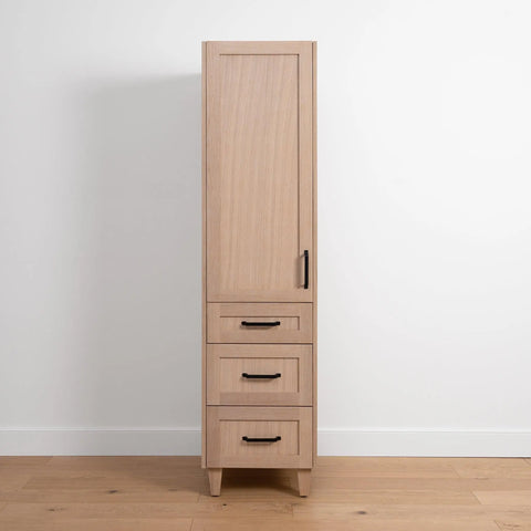 Bridgeport, Teodor® White Oak Linen Cabinet Teodor Bathroom VanityCanada