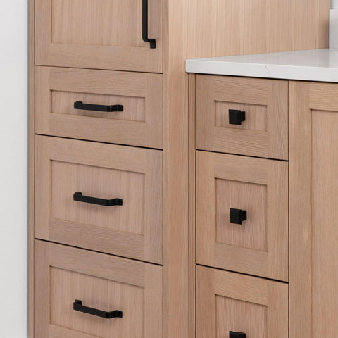Bridgeport, Teodor® White Oak Linen Cabinet Teodor Bathroom VanityCanada