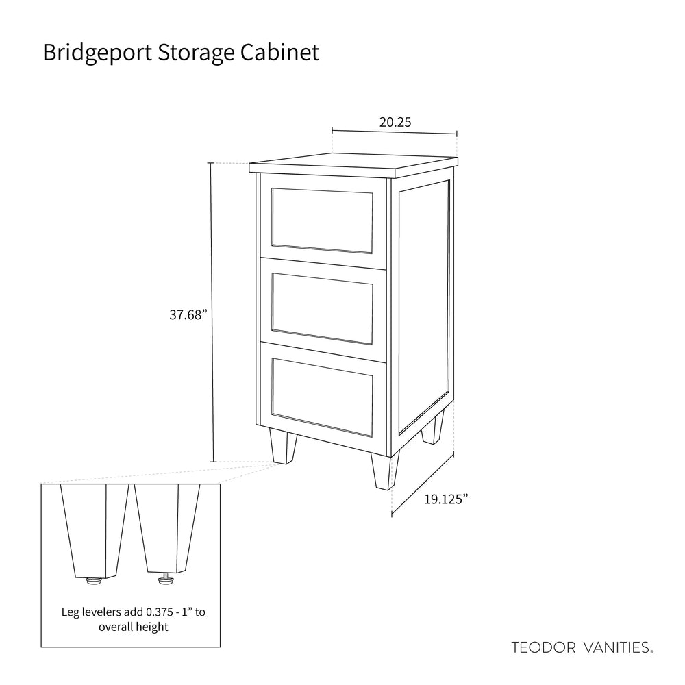 
                  
                    Bridgeport, Teodor® White Oak Storage Cabinet Teodor Bathroom VanityCanada
                  
                